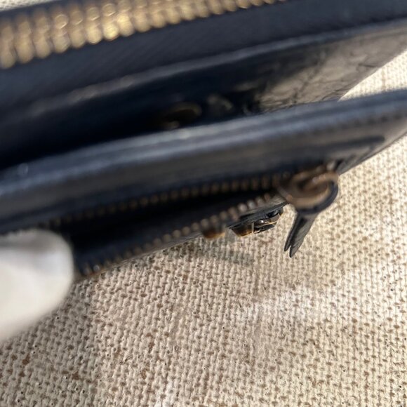 Balenciaga Motocross Teal Blue Compact Wallet - Picture 7 of 10